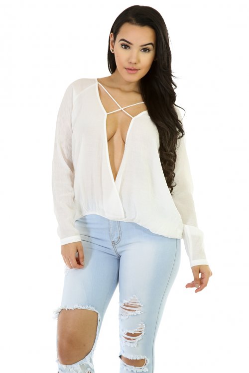 Long Sleeve Cuffin Blouse