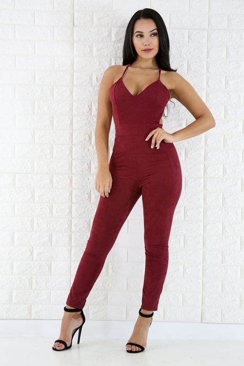 Suede Play Jumpsuit 