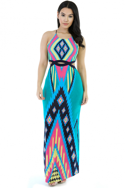 Aztec Summer Maxi Dress