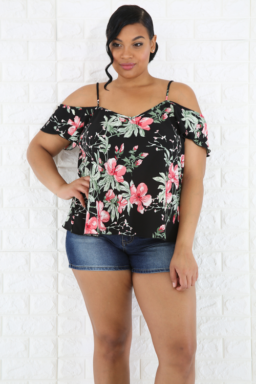 Flare Floral Top
