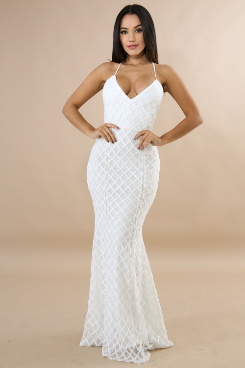 Sequin Diamond Mermaid Dress