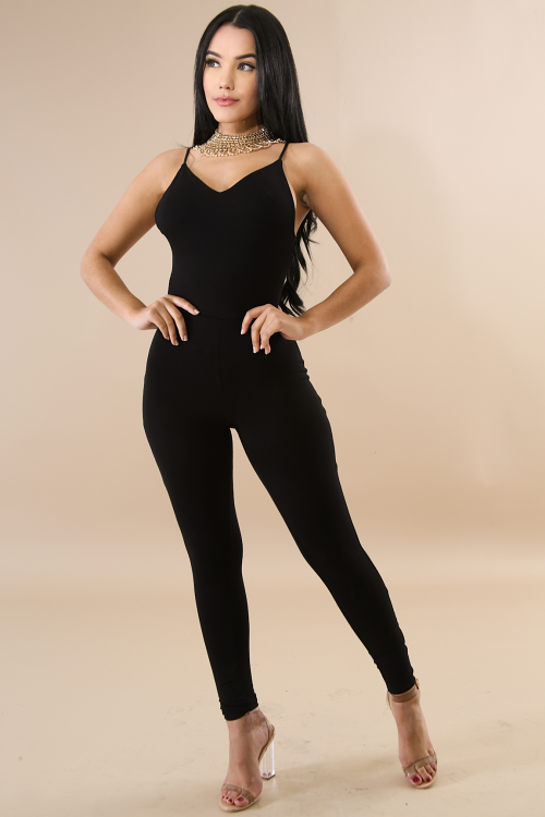 Sexy Knot Back Jumpsuit