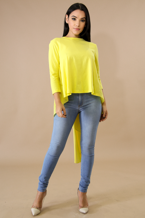 Long Tail Jersey Top
