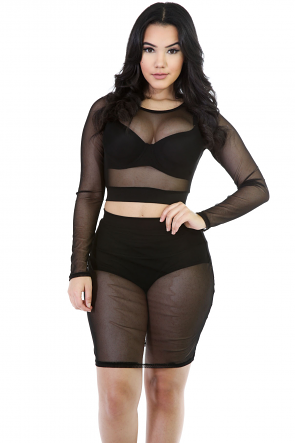 Sexiest Two-Piece Skirt Set