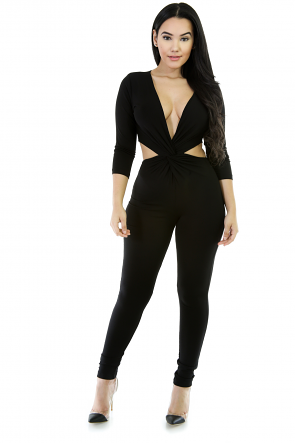 Twist and Turn Stertchy Jumpsuit