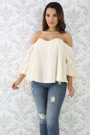 Flare Puffy Sleeve Top