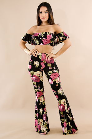 Flowers In My Mind Pant Set 