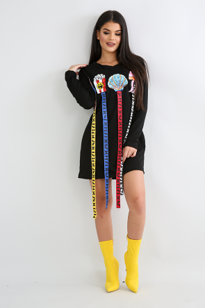 Emoji Jersey Knit Dress
