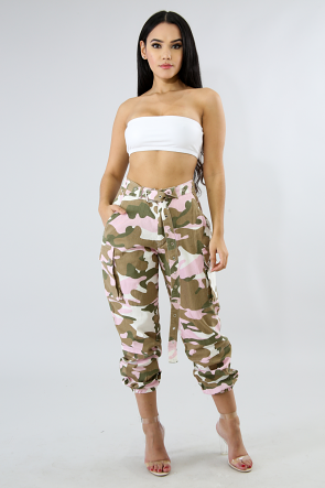 Camouflage Boxy Jeans
