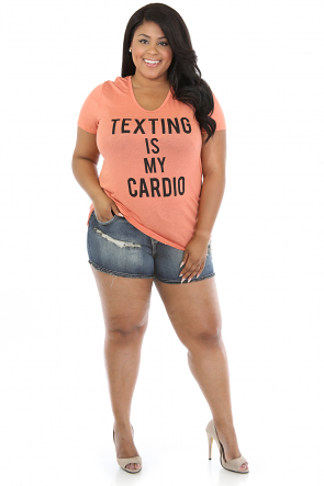Texting Is My Cardio Top